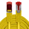 Kabel RJ45 CAT 6 S/FTP AWG27 LSZH żółty 0,5m