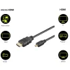 Kabel HDMI - micro HDMI 2.0 4K 60Hz Goobay 1,5m