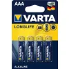 Bateria VARTA Longlife Standard LR03 AAA 1,5V 4szt