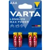 Bateria VARTA Longlife MaxPower LR03 AAA 1,5V 4szt