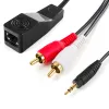 Audio adapter 2RCA przez kabel LAN na jack SPA-A01