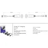 Przedłużacz USB na LAN CAT 5e/6/6A Goobay do 40m
