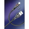 Kabel USB-A/Lightning LDNIO z LED 1m szary LS461L