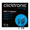 CLICKTRONIC Adapter gniazdo jack 3,5mm - 2xRCA