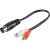 Adapter audio wtyk DIN 5-pin - 2x RCA Cinch Goobay