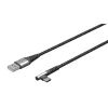 Kabel USB-C - USB-A 2.0 Goobay KĄTOWY TEXTIL 1m