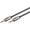 Kabel audio Jack 3.5mm x2 Goobay Plus TEXTIL 5m