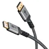 Kabel DisplayPort DP 1.4 8K Goobay Plus TEXTIL 1m