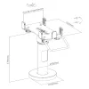 Uchwyt terminala kart Spacetronik SPA-102B