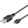 Kabel USB - microUSB 1m CZARNY Goobay