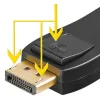 Adapter wt. DisplayPort - gn. HDMI blokada Goobay