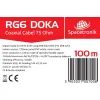 Kabel RG6 Spacetronik DOKA 4K Trishield 100m bound