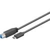 Kabel USB-C - USB typu B 3.0 Goobay czarny 1m