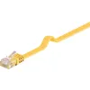 Kabel LAN Patchcord CAT 6 U/UTP PŁASKI żółty 1m
