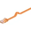 Kabel LAN Patchcord CAT 6 U/UTP PŁASKI orange 1m