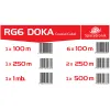 Kabel RG6 Spacetronik DOKA 4K Trishield 100m bound