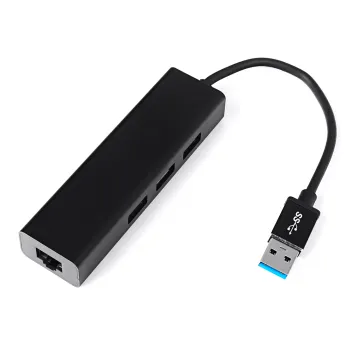 Multiport USB na 3 USB + RJ45 SPU-M06 czarny