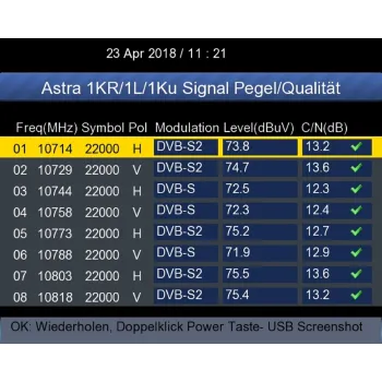 Miernik Sygnału DVB-T DVB-C DVB-S PeakTech 9020A