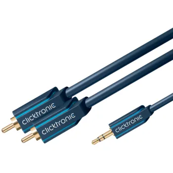 CLICKTRONIC Kabel Audio Jack 3,5mm - 2xRCA 5m