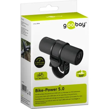 PowerBank Goobay 5000 mAh na rower LED ANDROID