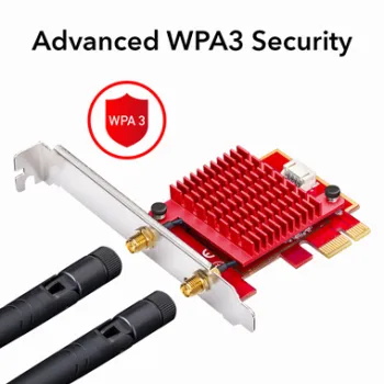 Karta sieciowa PCI-E Wi-Fi 6 AX5400 BT 5.2 2x5 dBi