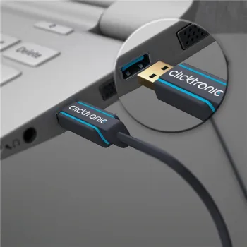 CLICKTRONIC Kabel USB 3.0 - USB-C 1m