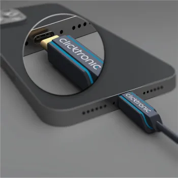 CLICKTRONIC Kabel USB 3.0 - USB-C 2m