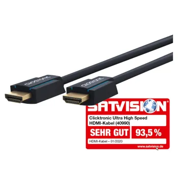 CLICKTRONIC Kabel HDMI 2.1 8K 60Hz 1m