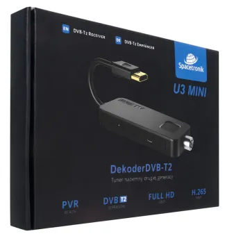 Tuner H.265 DVB-T2 HDMI Spacetronik U3 MINI