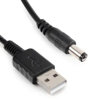 Kabel adaper zasilania z USB na DC 2.5/5.5 100cm