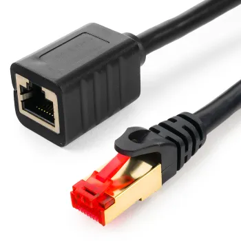 Kabel LAN przedłużacz CAT7 czarny 3m