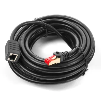 Kabel LAN przedłużacz CAT7 czarny 10m