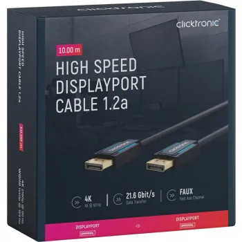 CLICKTRONIC Kabel DisplayPort DP - DP 1.2 4K 10m