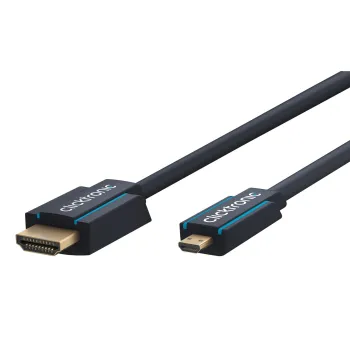 CLICKTRONIC Kabel HDMI - micro HDMI 2.0 4K 60Hz 1m