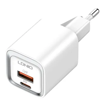 Ładowarka 2x USB-C 35W kabel USB-C Lightning
