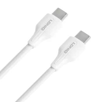 Kabel USB-C - USB-C LDNIO 2m 65W biały LC122C
