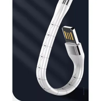 Kabel USB-A - micro-USB LDNIO 15cm biały LS50M