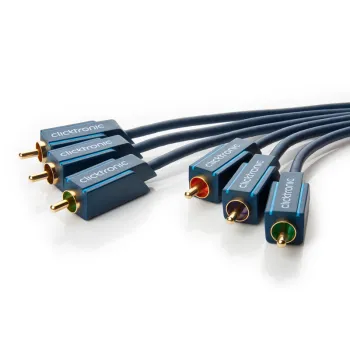CLICKTRONIC Kabel 3xRCA - 3xRCA Komponent YUV 5m