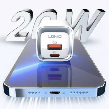 Ładowarka MFI-GaN 20W USB-C Lightning Licencja MFi