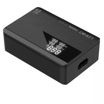 Ładowarka USB 100W PD3 QC4+ wyświetlacz 4-portowa