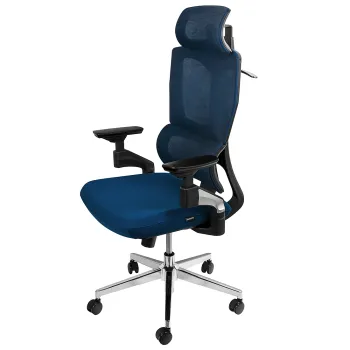 Fotel biurowy obrotowy z podłokietnikiem BARD blue