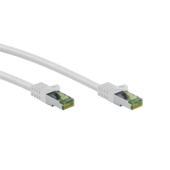 Kabel LAN Patchcord CAT 8.1 GHMT S/FTP biały 1m