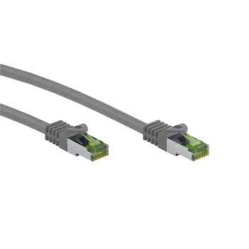 Kabel LAN Patchcord CAT 8.1 GHMT S/FTP szary 1m