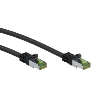 Kabel LAN Patchcord CAT 8.1 GHMT S/FTP czarny 0,5m