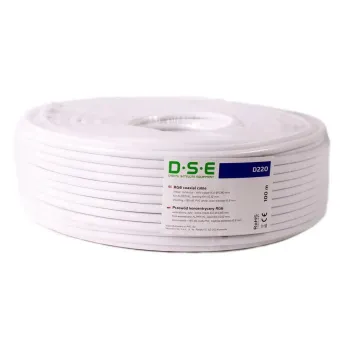 Kabel DSE D220 RG6 100m 0,80mm CU / 64x0,12mm