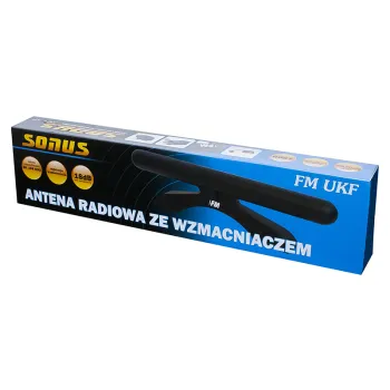 Antena radiowa Sonus FM ze wzmacniaczem +18dB