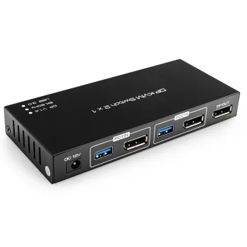 Switch KVM USB + DP Spacetronik SPD-KVM23 8K 60Hz