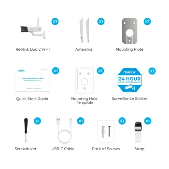 Kamera LTE Bateria Reolink DUO 2 Panoramiczna