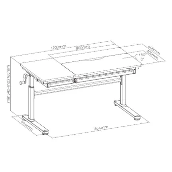 Biurko regulowane Spacetronik XD SPE-X104WW 120x60