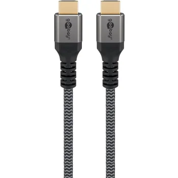 Kabel HDMI 2.1 8K 60Hz Goobay Plus TEXTIL 0.5m